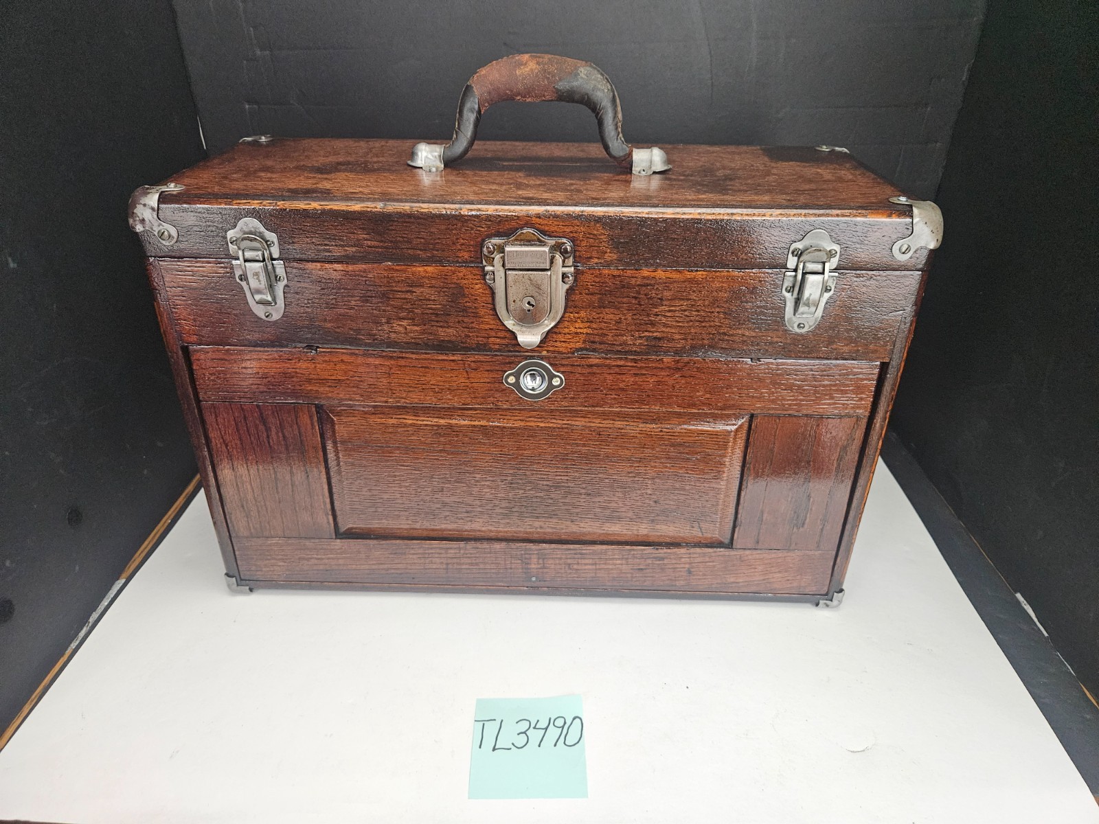 ANTIQUE CRAFTSMAN 1930’S 7 DRAWER WOOD MACHINIST CHEST USA (TL3490)