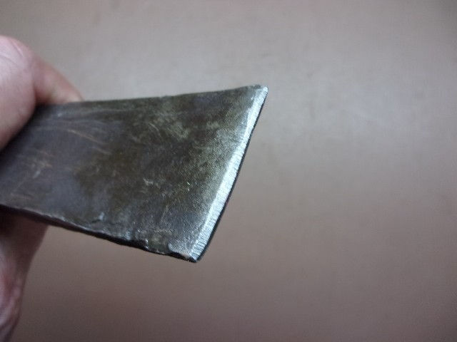 Primitive Hand Forged IRON WEDGE 1 Lb. 12 Oz. for Tree Bucking 7 3/4″ x 1 1/2″