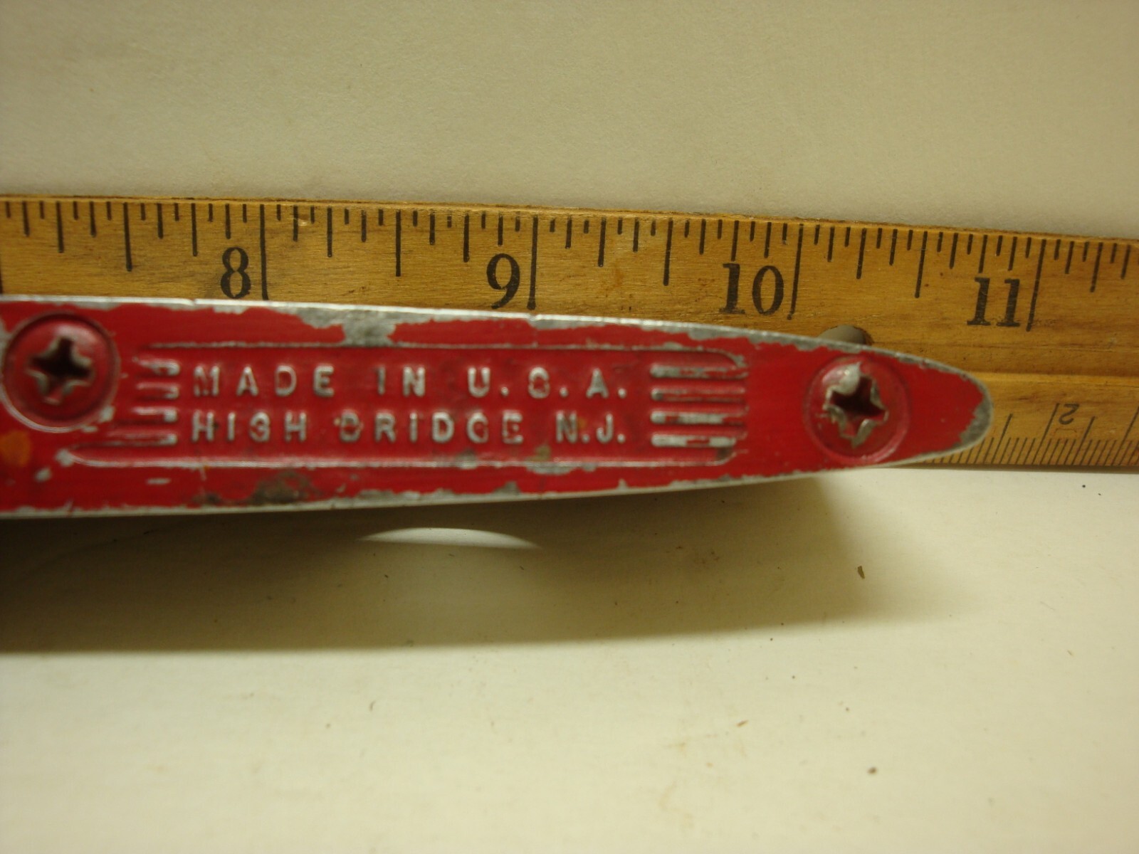 Antique Exact Level & Tool Mfg Co. 9″ Level Patent Pending High Bridge N.J. USA