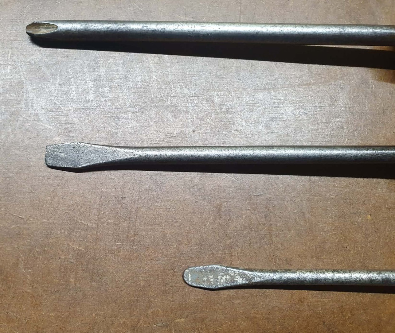5 x Vintage Stanley Red Handle Screwdrivers Mechanic Tools Engineering Sheffield