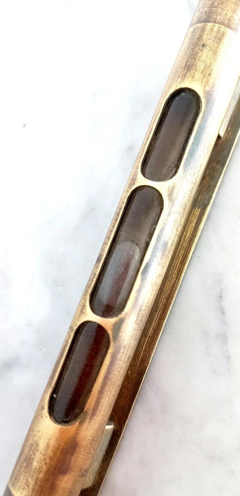 RABONE & SONS 3 bubbles spirit brass level long 6 inches Original 1940s
