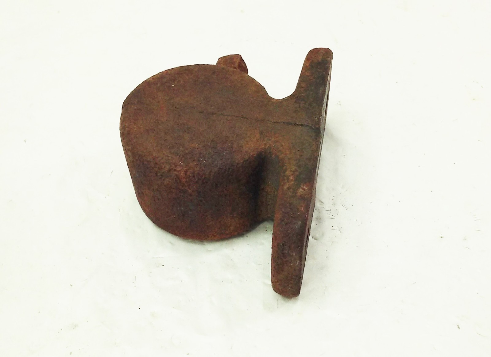 Vtg hand crank post drill press support mount end Bracket cap foot