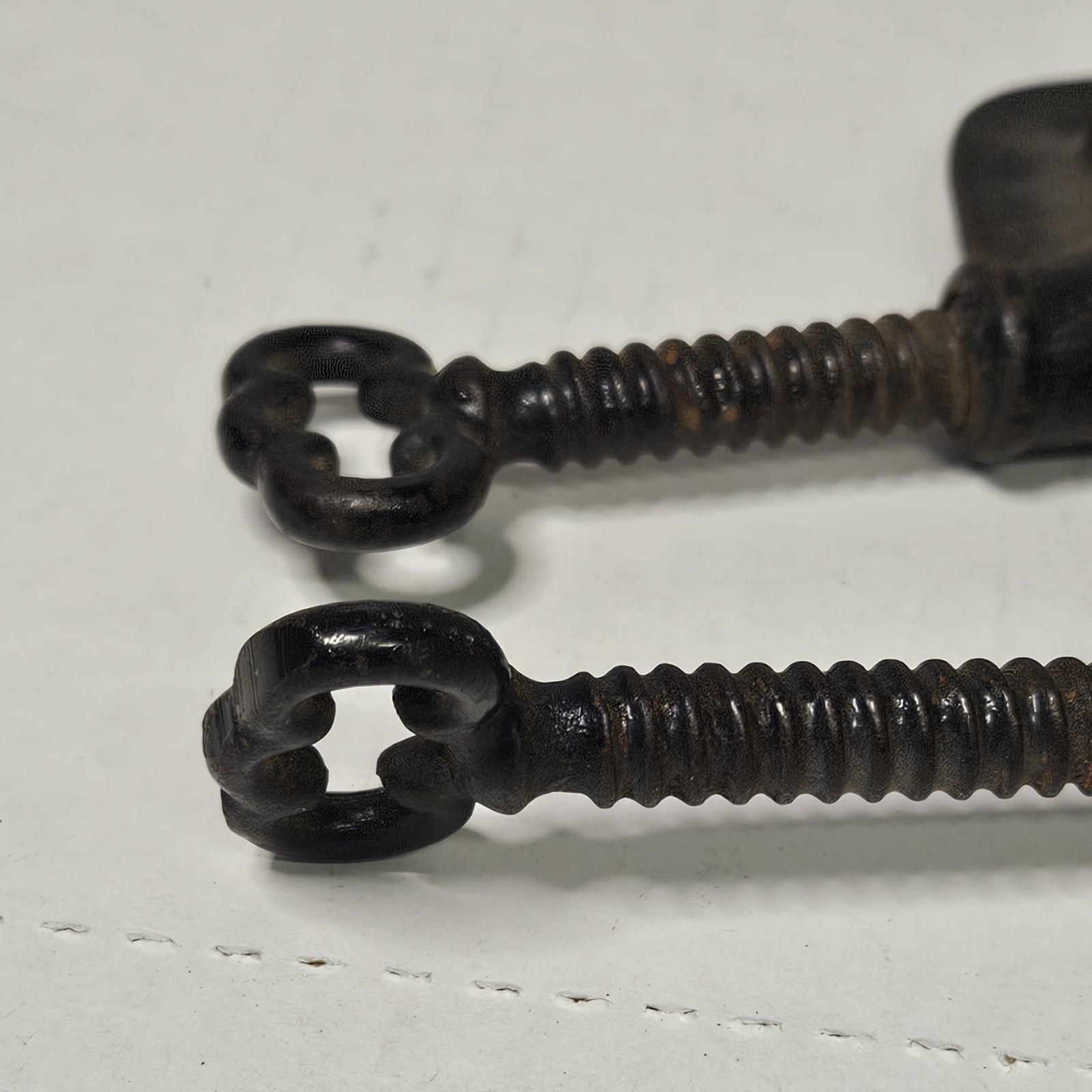 Set Of 2 Vintage Stearns & Co Syracuse NY No. 30 USA C Clamps Batwing Knobs