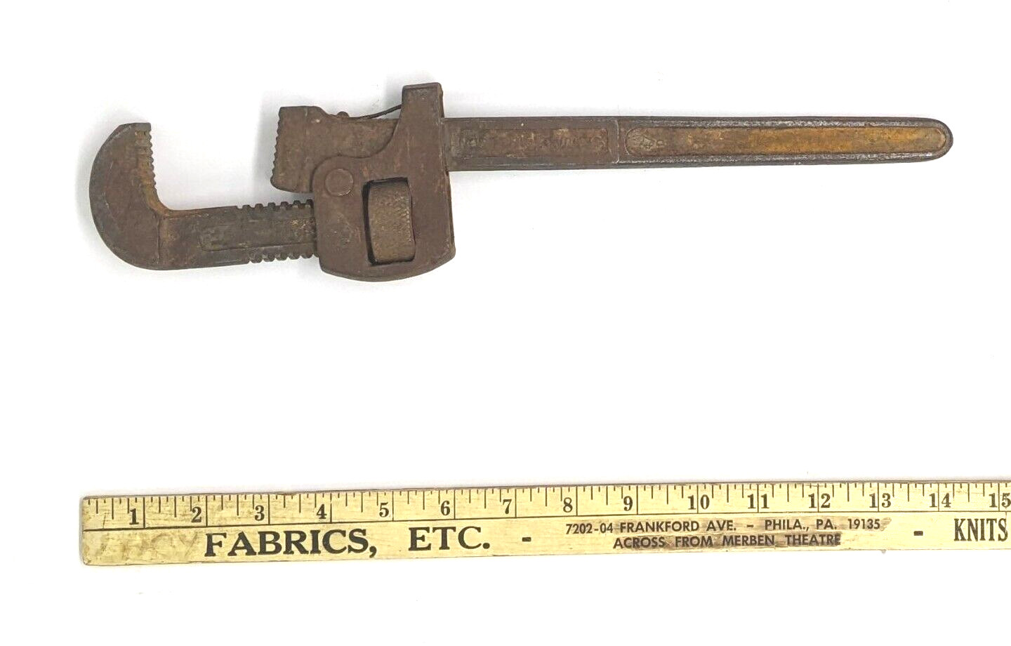 Vintage 12″ STILLSON Walworth Mfg Co. Boston USA Pipe Wrench ~Works Great~