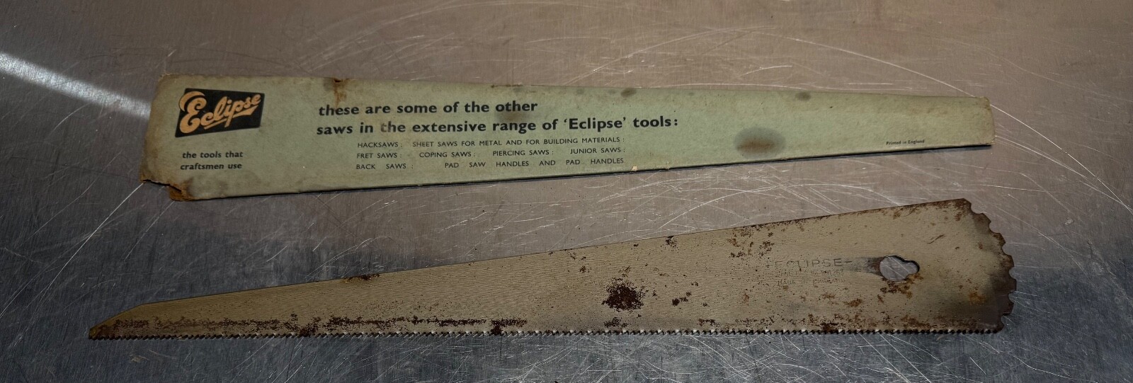 NOS ECLIPSE General Purpose No 660 Multi Angle Adjustable Hand Saw #22