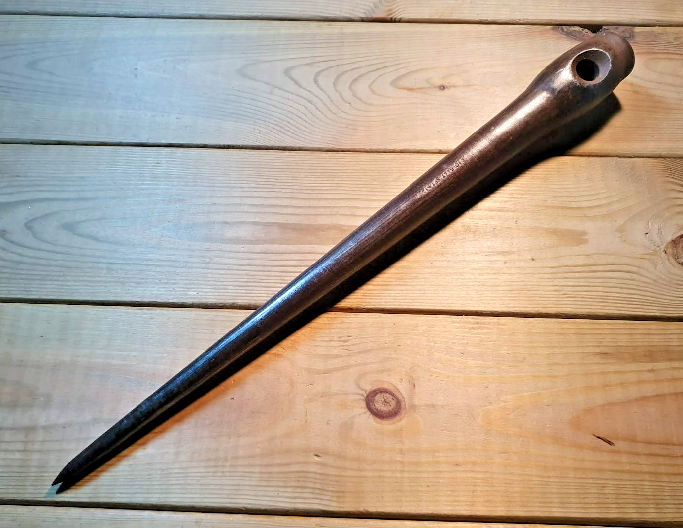 Vintage 18″ Royal Navy Marlin Spike Fid Splicing Tool Military Seamanship Tools