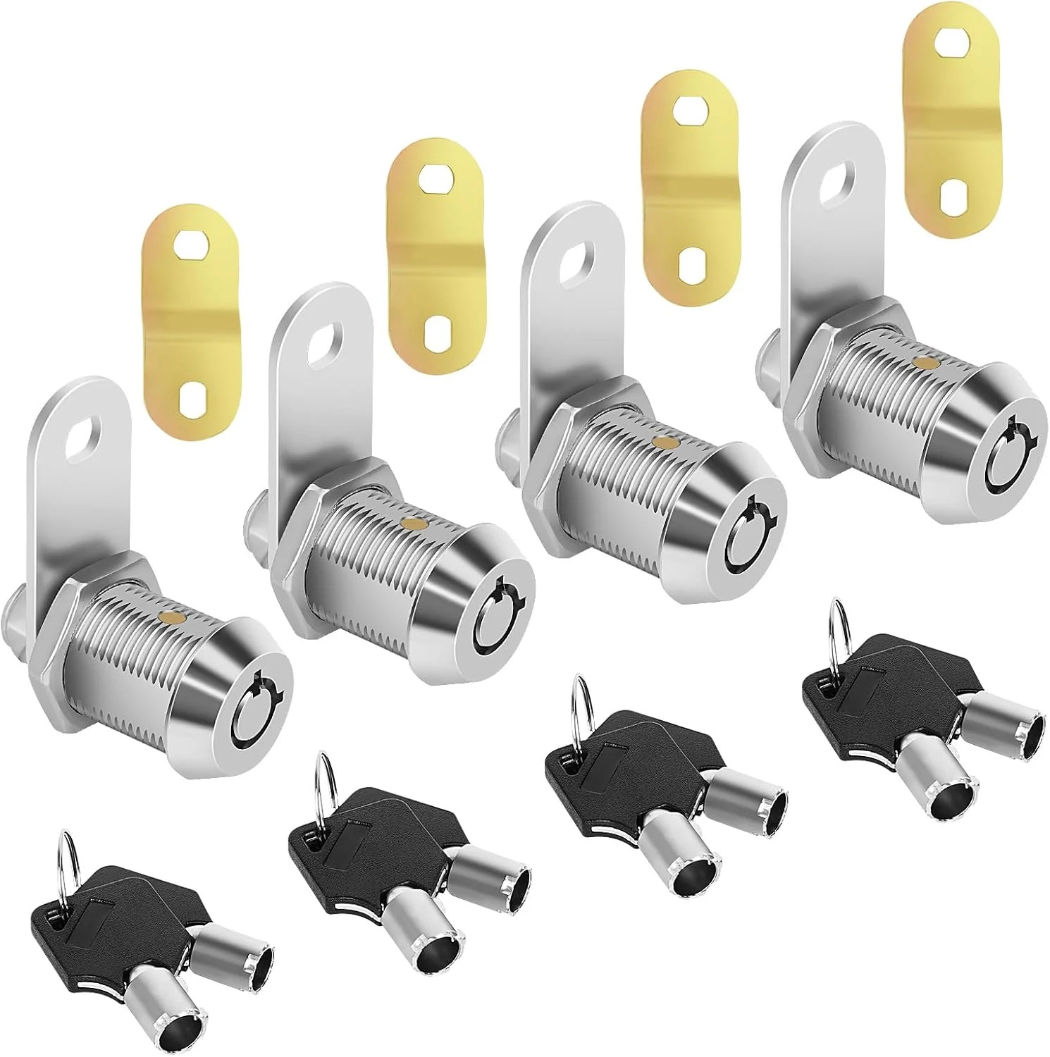 Cam Locks RV Storage Lock Keyed Alike,7/8″ Cylinder Fits on 9/16″ Max Door Thick