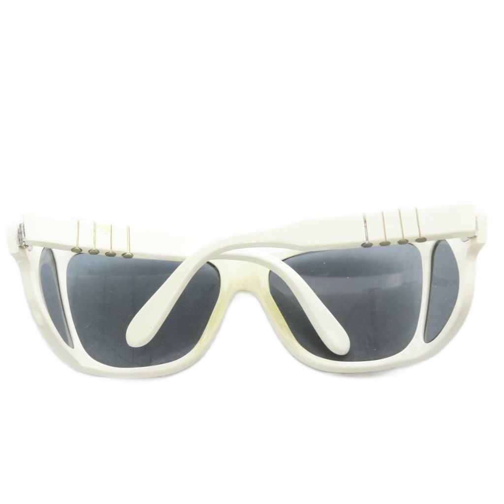 Persol Vintage Sunglasses RATTI 13cm Frame 4.8×5.5cm Lenses White Used