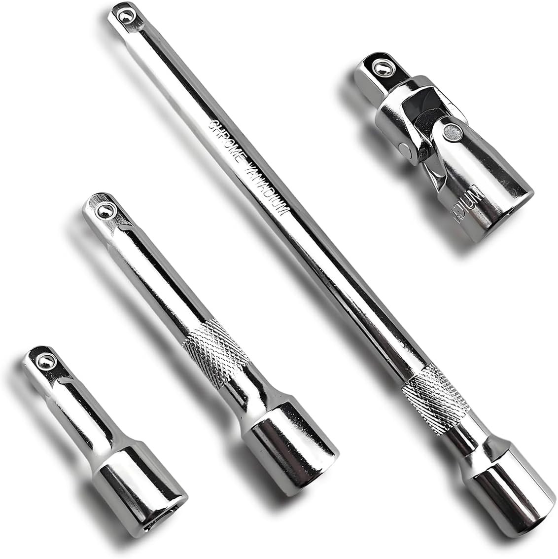 Resze 4 PCS 1/2″ Drive Impact Extension Bar Set for Auto/Mechanical Tools | 3…