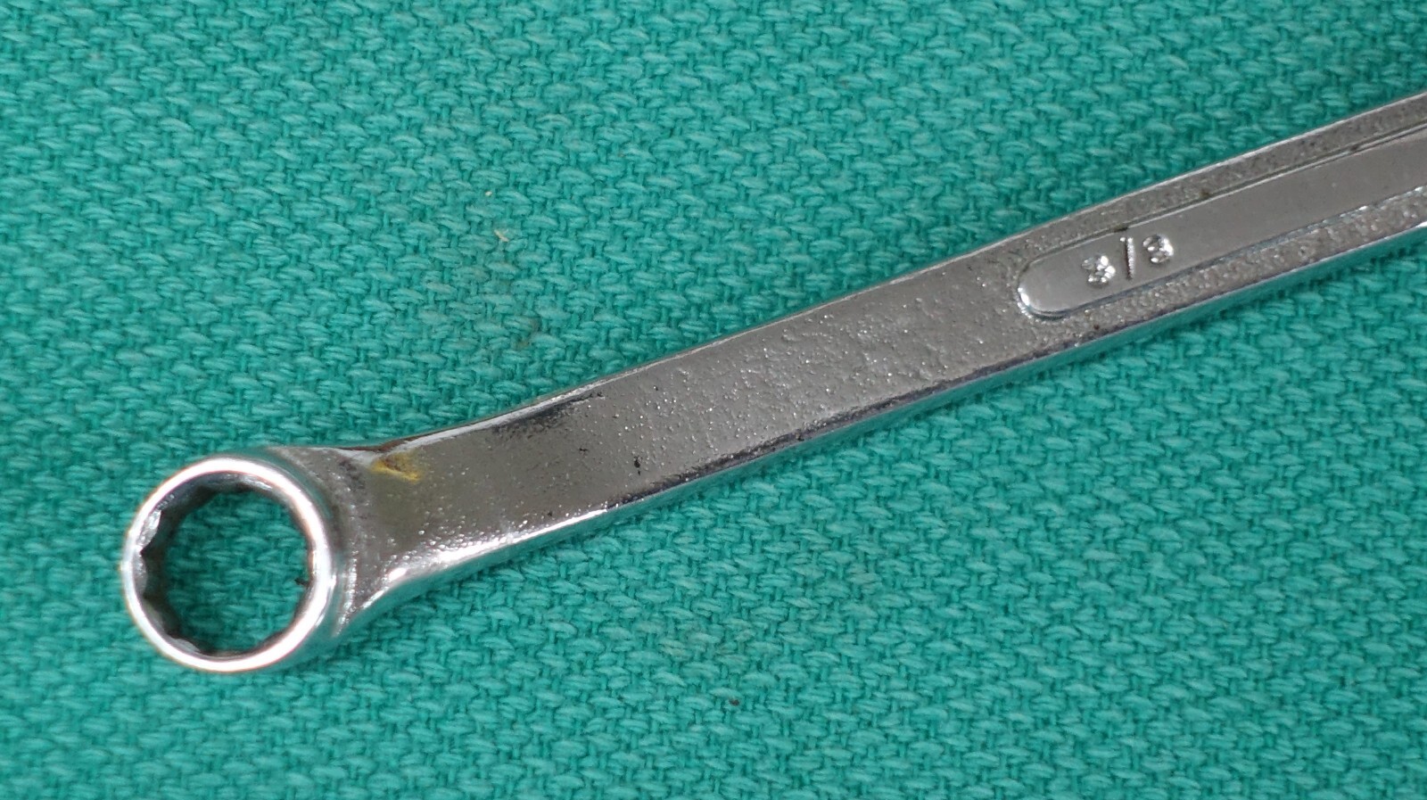 NOS Vintage S-K WAYNE # B-1214 3/8” x 7/16” Double Box End Wrench Forged USA