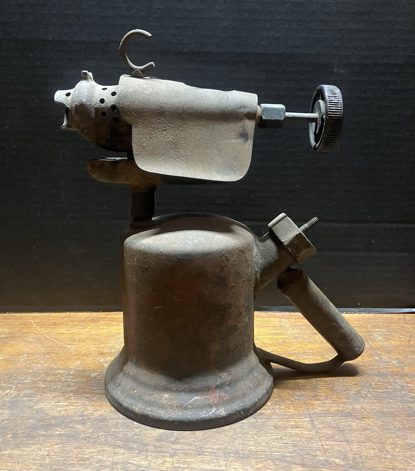 Vintage Wall 41A Steel & Iron Blow Torch Antique Steampunk Decor Plumbing Solder
