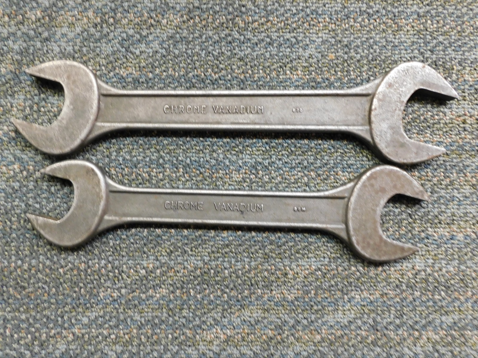 Vtg Top Chrome Vanadium Black Oxide Open End Machinist Wrench 32/36mm & 36/41mm