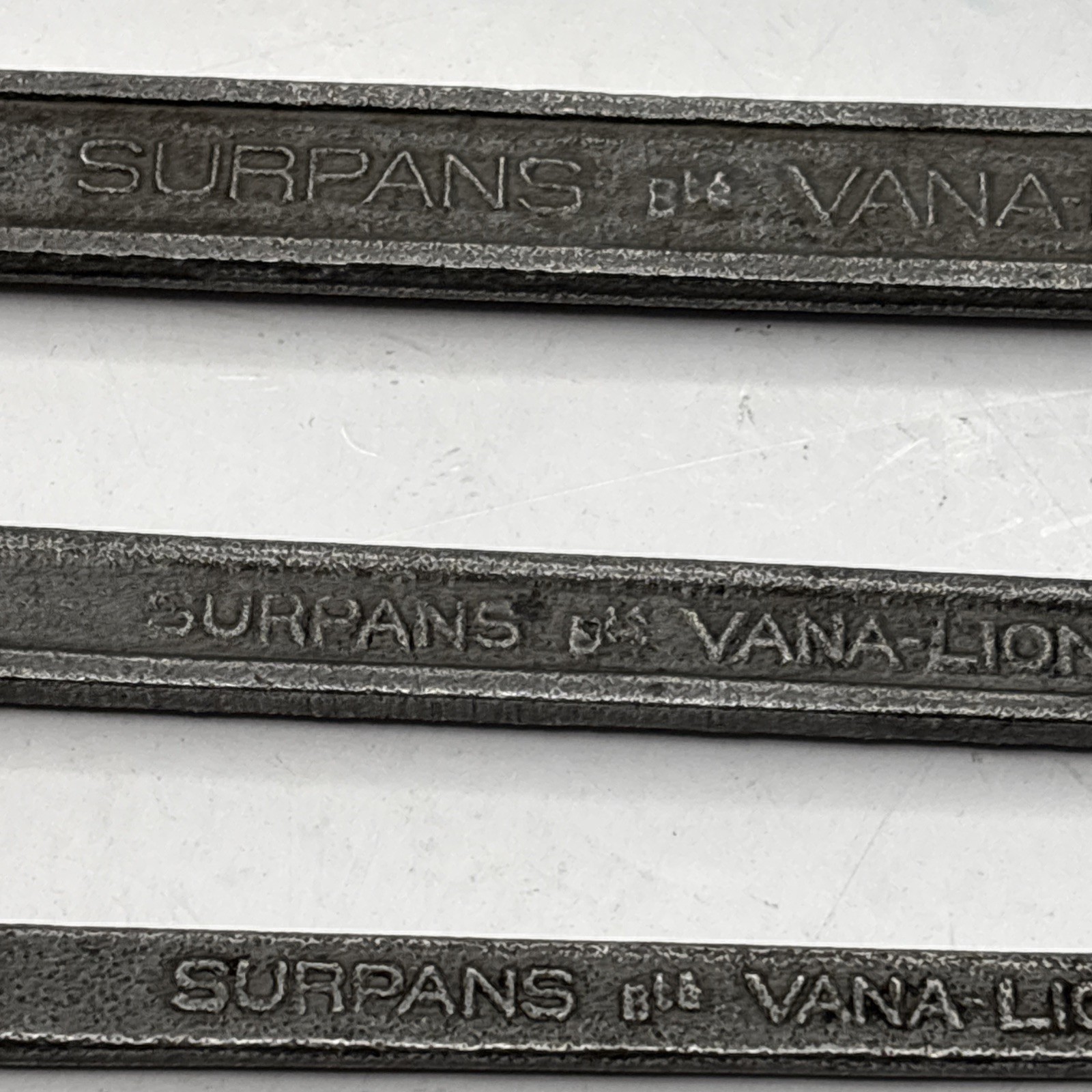 Surpans Vana-Lion Wrenches Made In France Puegeot Freces 12/14, 8/10, 17/19 VTG