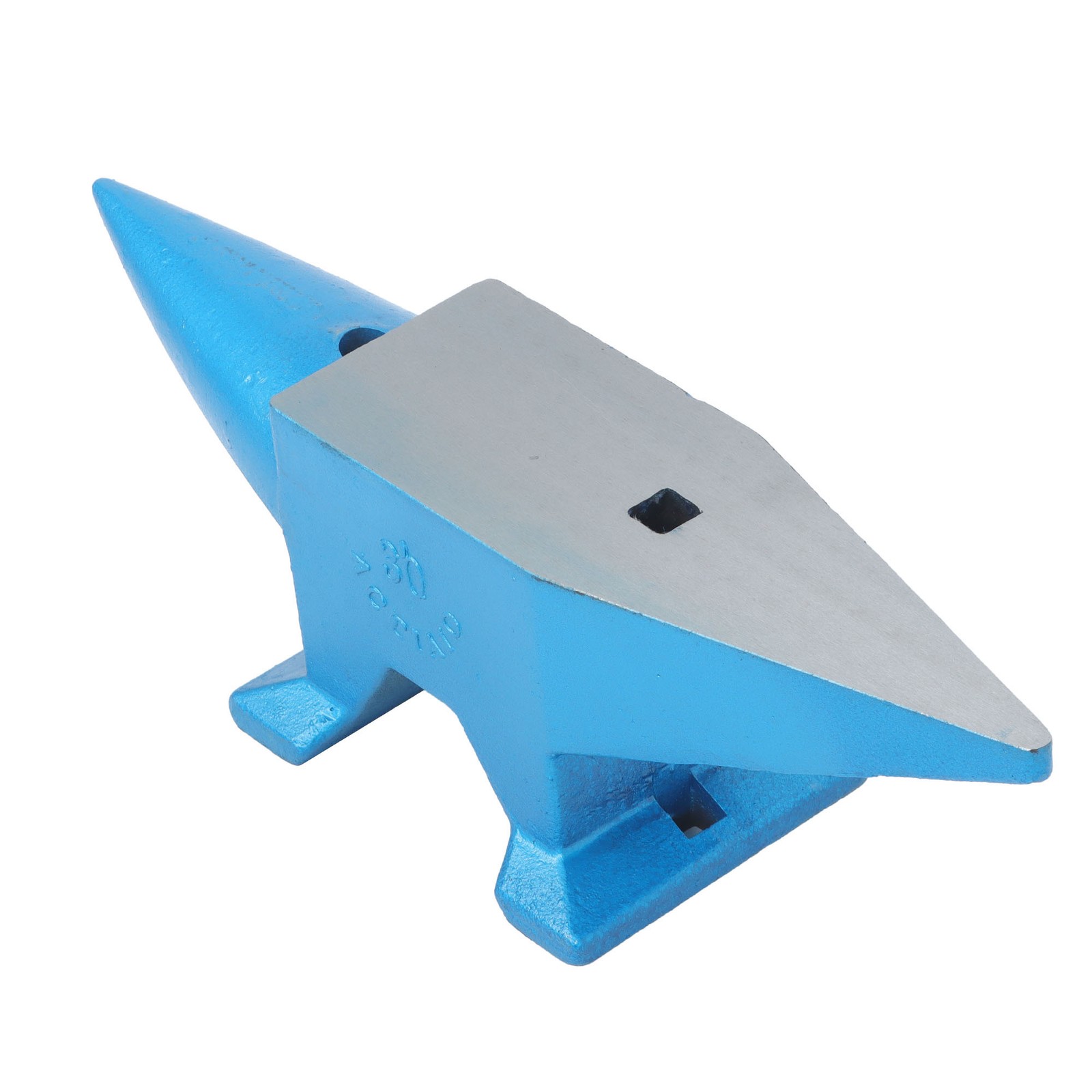 LABLT 66 lb Anvil Blacksmith Forged Steel 30kg Heat Treated Long Round Horn