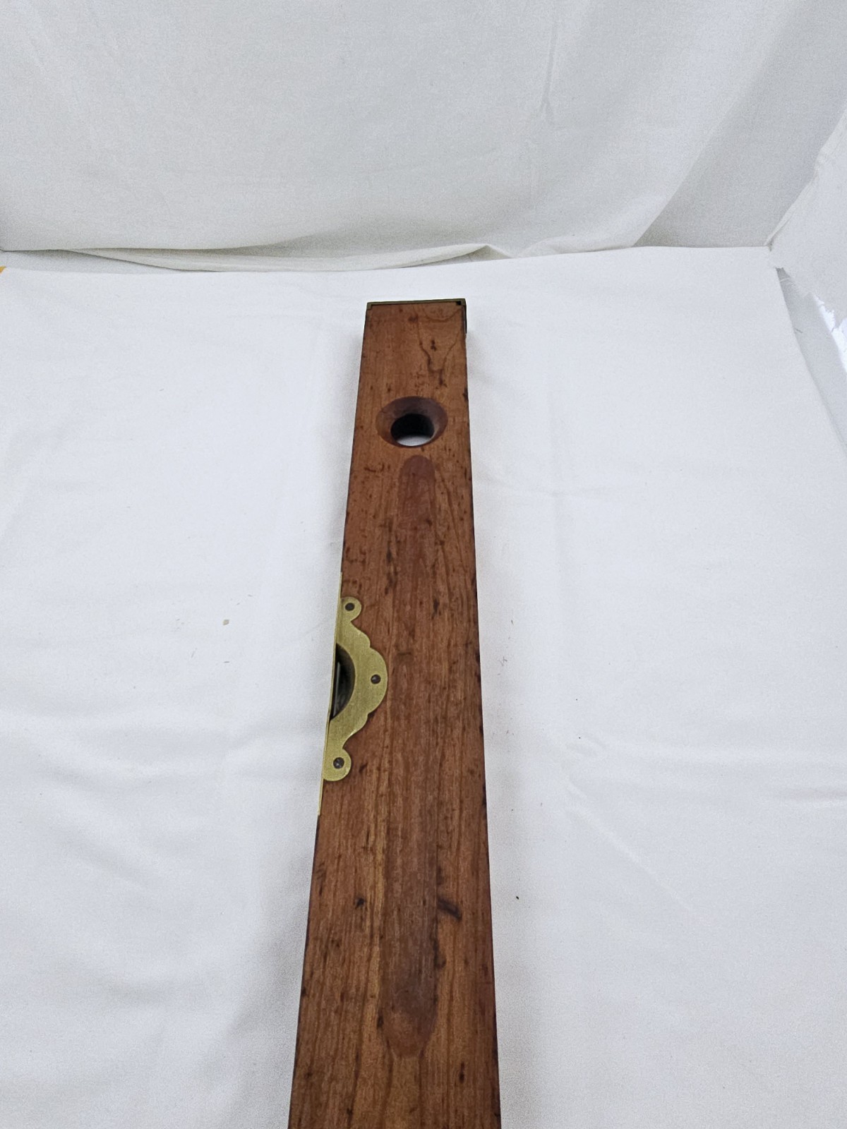 Antique Stanley Rule & Level 26″ Adjustable Wood & Brass Level 1896