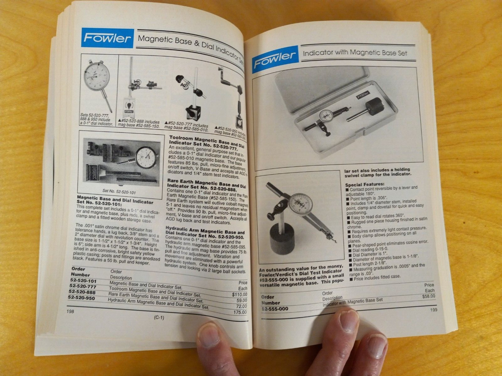 Fowler Quality Measuring Instruments & Precision Tools Catalog (c) 1990, 520 pgs