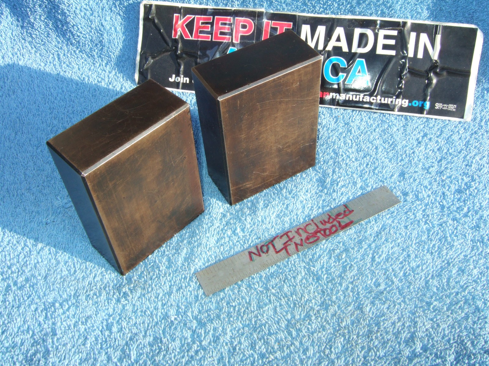 BLOCKS BLACKND 1-1/2x3x4 USED OLD VINTAGE TOOLMAKER MACHINIST GRIND MILL INSPECT