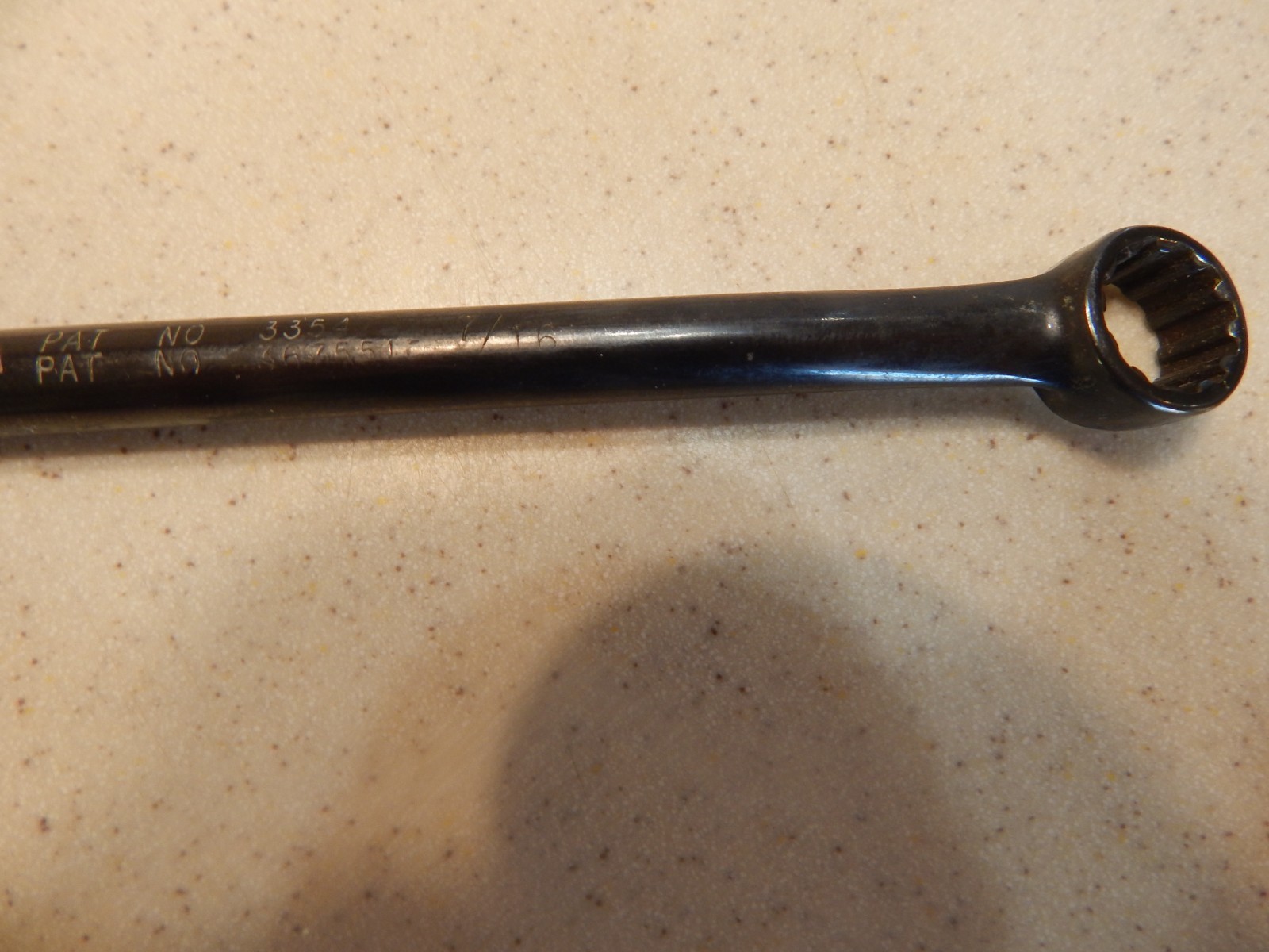 SNAP-ON OFFSET DOUBLE BOX END BLACK SPLINE SAE WRENCH 3/8″ X 7/16″ XDES1214 USA