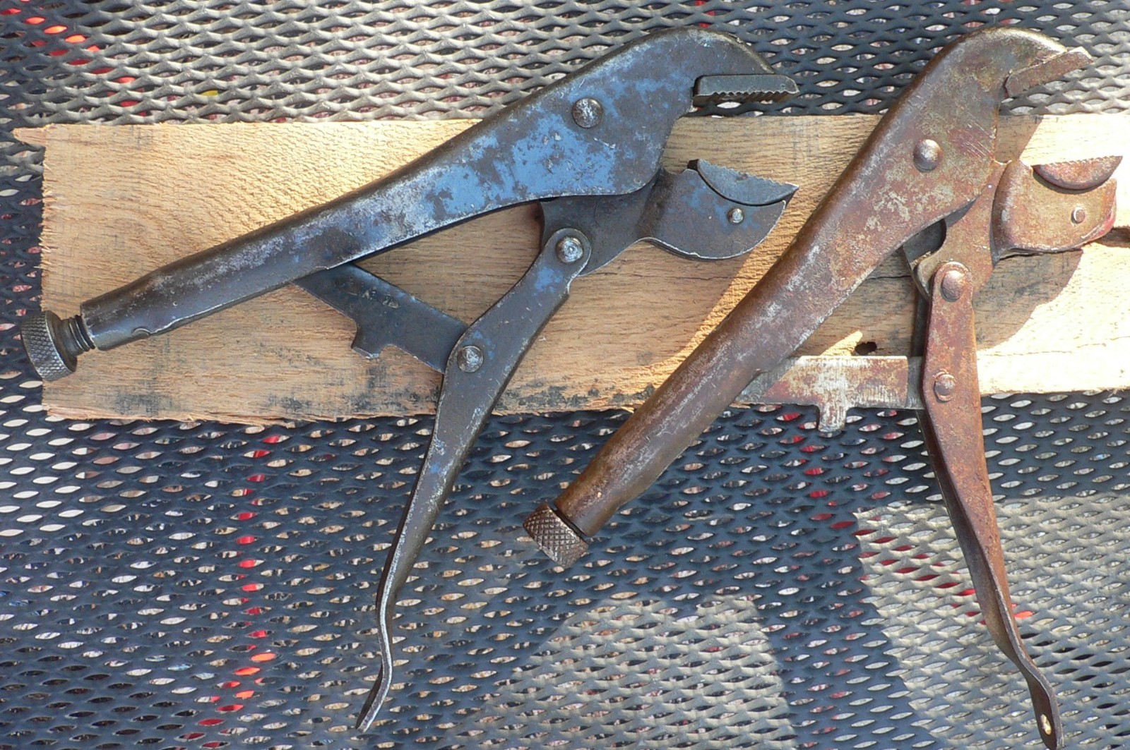 Two (2) RARE Vintage Whale Tool Corp Pli-Rench Locking Pliers_Working Condition