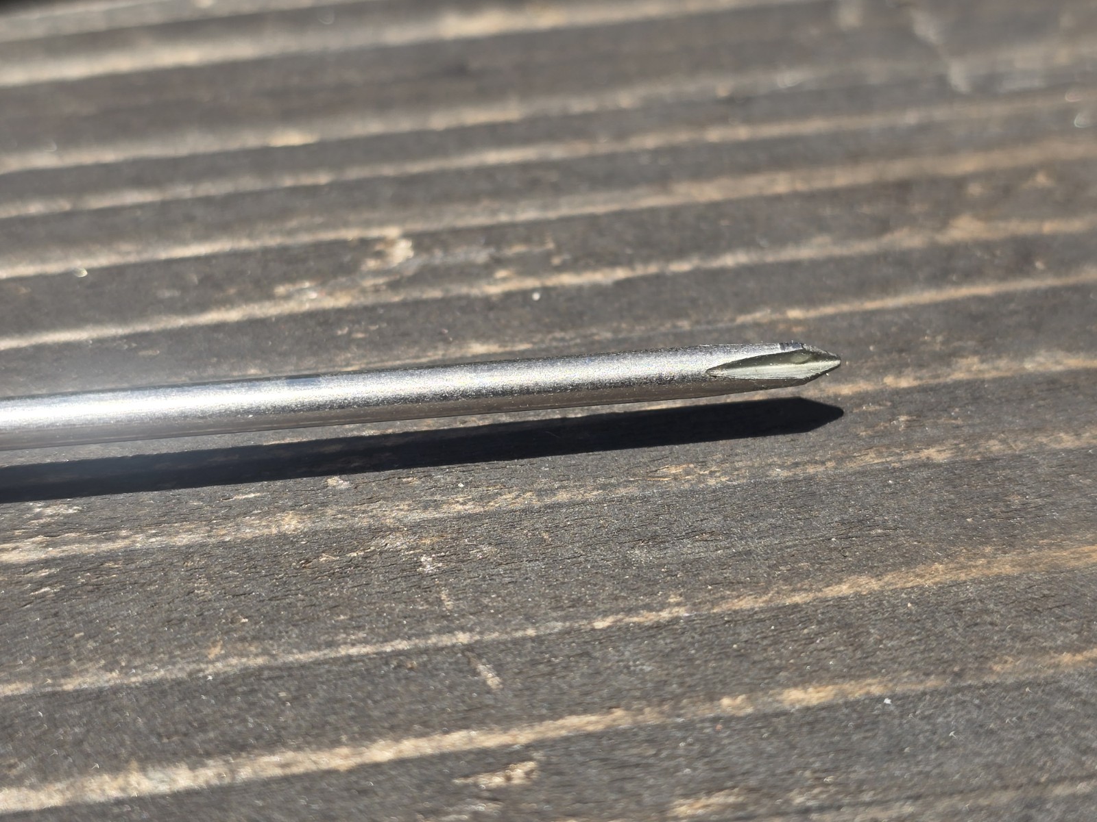 VACO P-01 #0 x 2-1/2″ Phillips Screwdriver USA tool yellow handle tool, vtg