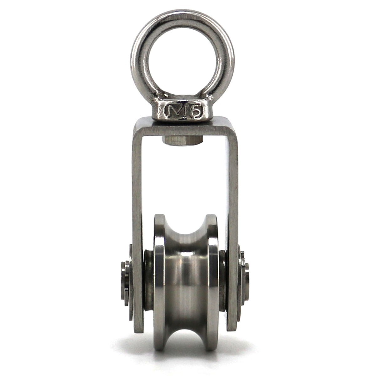 2PCS Small Pulley Wheel Pulley Block Swivel Pulley Wheel 304 Stainless Steel