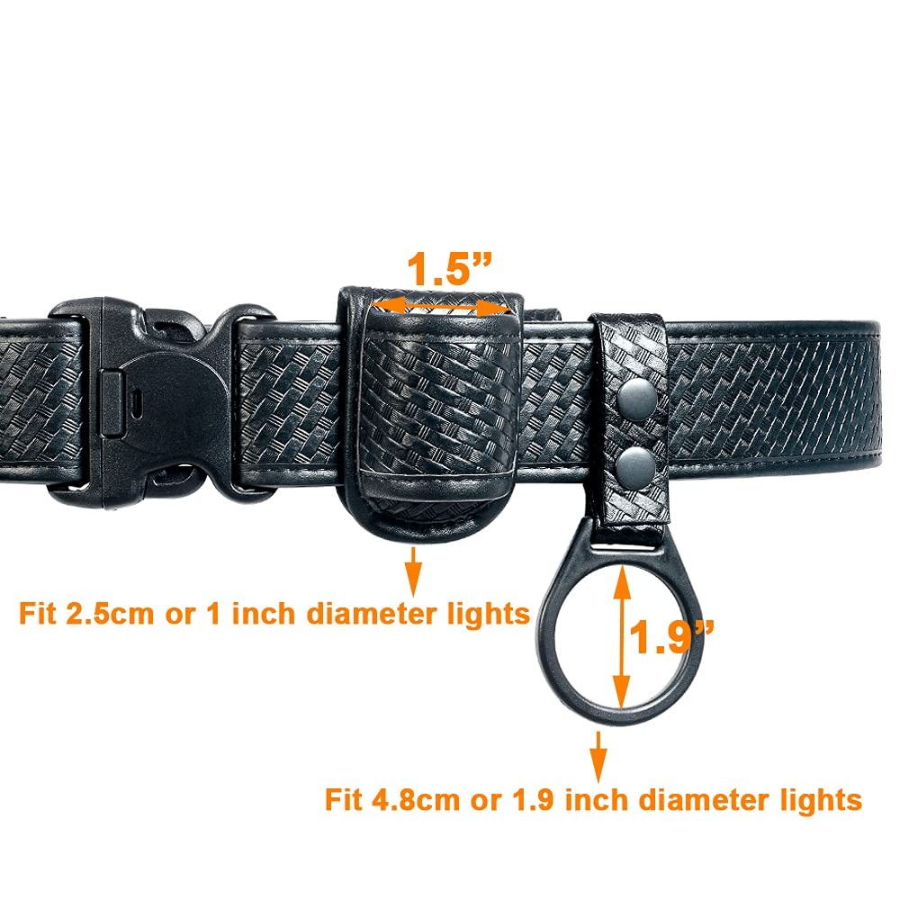 TAFTACFR Compact Flashlight Holder(Open Top)+ Basketweave Outer Snap
