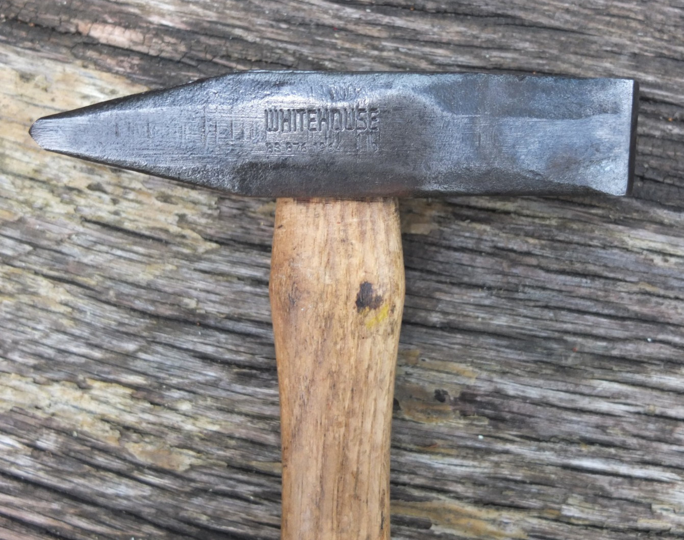 Vintage Whitehouse 1lb Chipping Hammer Double Crosspein Hammer,1964
