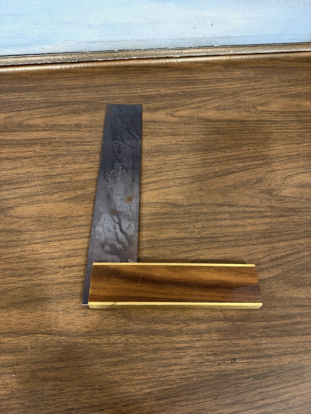 Robert Sorby Large 12″ Gilt Edge Try-Square Rosewood/ Brass Sheffield England