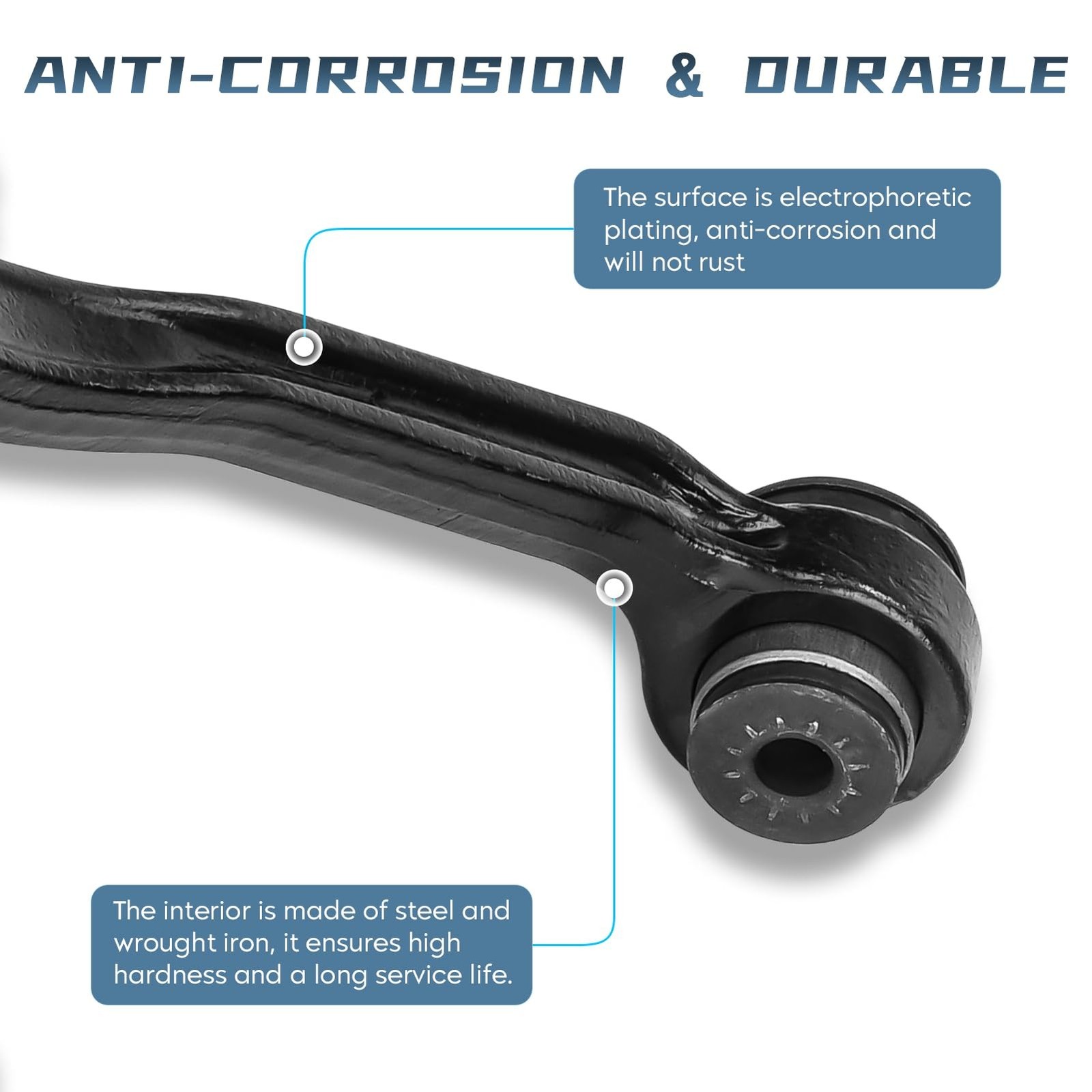 4WD Front Upper Control Arms w/Ball Joints for 1999-2006 Chevy Avalanche Subu…