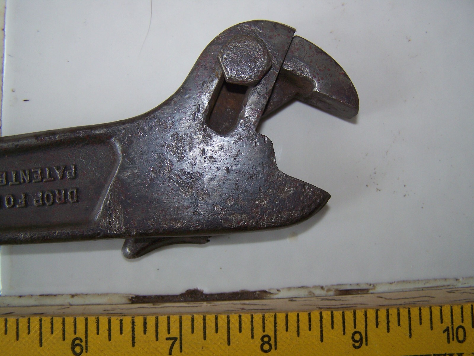 Vintage Gellman Adjustable Polly Wrench 9” No. 91 Dropped Forged