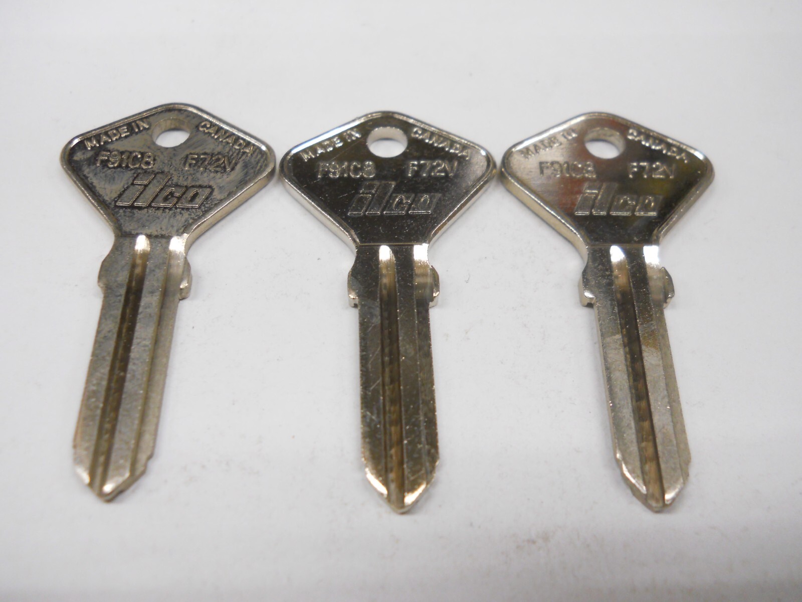 Ilco F91C8 Key Blank Fits Fiat F72V SF4 FT32 Lot of 3