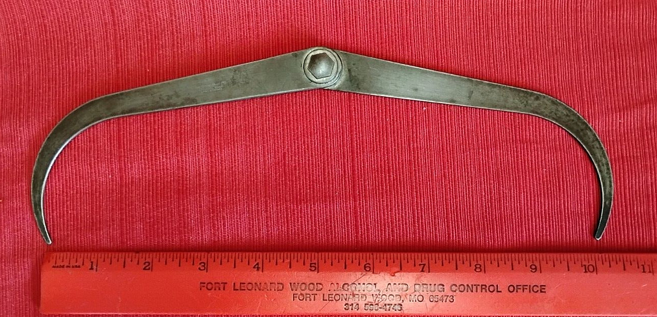 Vintage Lufkin Rule Co 10″ Outside Caliper Flat Leg Firm Joint SHIP FREE