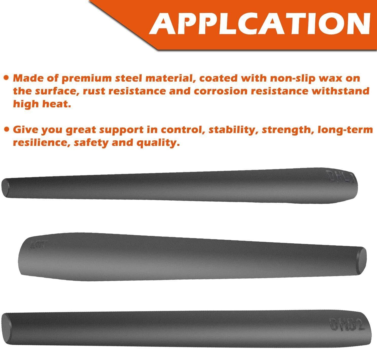 3Pcs Large Hammer Tomahawk Mouse Ax Drifts Tools Kit For Blacksmith Knifemakers