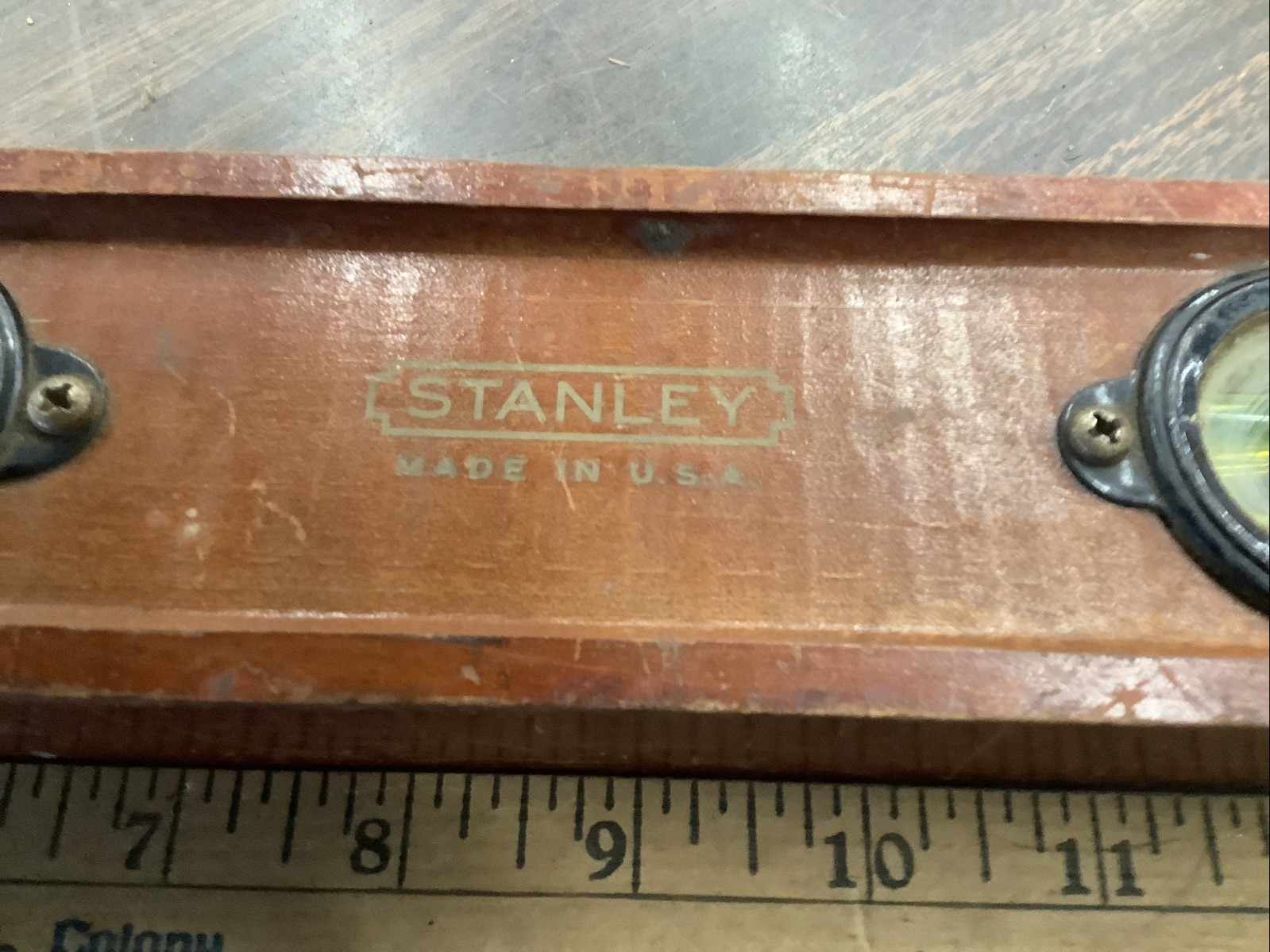 Stanley Genuine￼Cherry Wood Level No.324-24”. Made In U.S.A.