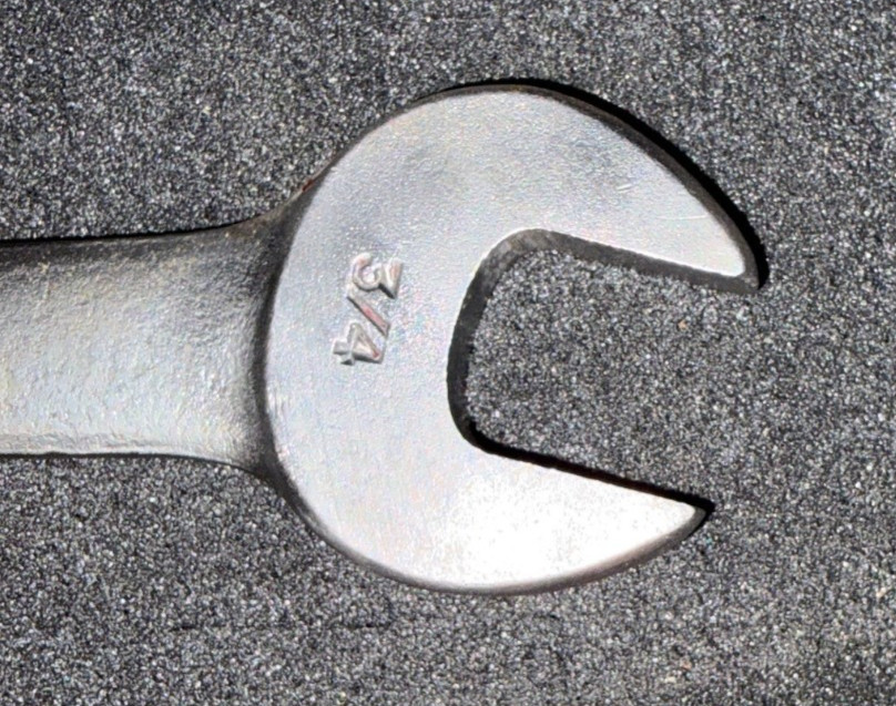 Vintage Bonney 5/8” X 3/4” Double Open End Wrench 1729 made in USA Date code LT