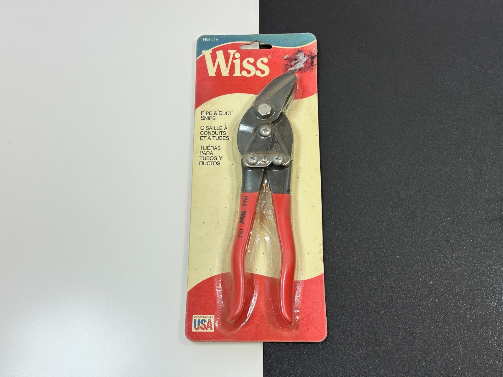 NOS Wiss Tools USA Metalmaster HM-41 Pipe & Duct Snips Cutters NIB NEW RED Grips