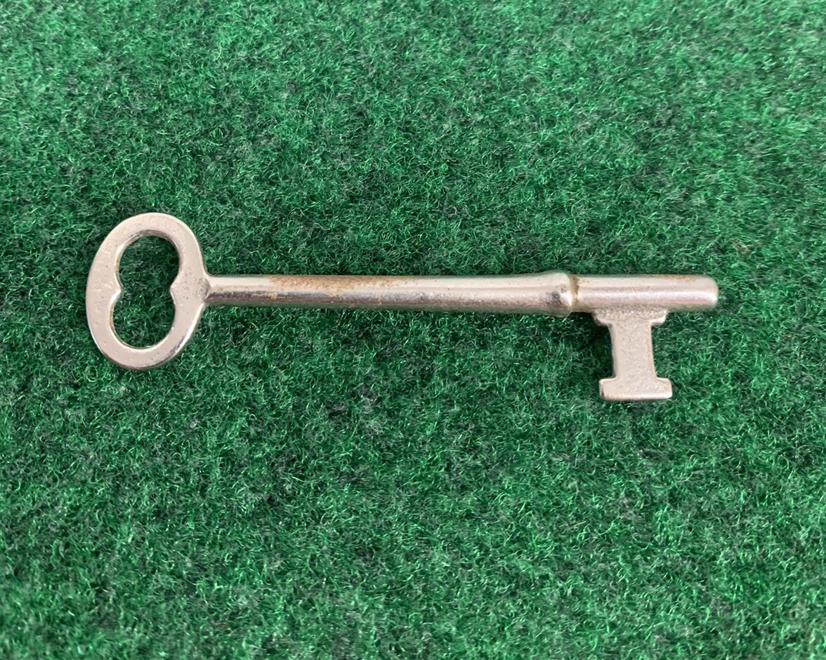 Vintage Silver-Tone Skeleton Key- 3 3/16” Long
