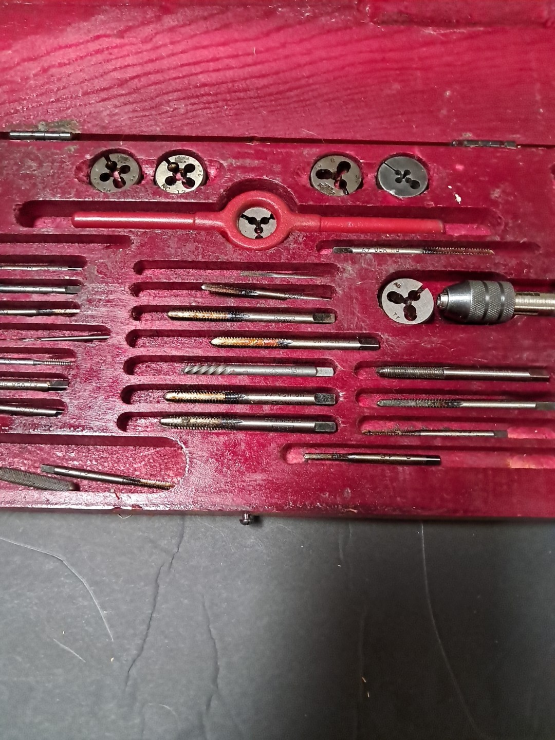 GTD Greenfield Tap & Die Bolt Set No. 0 U.S. Navy Machinist Hand Tools Shop Case