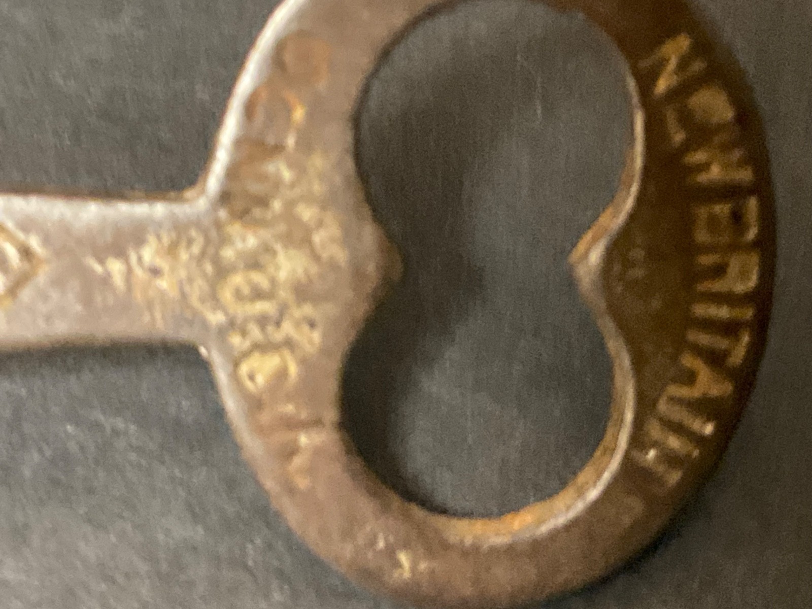 Antique R & E Russell & Erwin Mfg Co New Britian Skeleton Key Solid Barrel