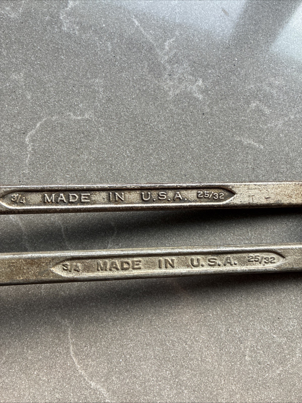 Box End Forged Select Steel USA Made Wrenches Rare Pry Bar/Chisel End Lot Of 2