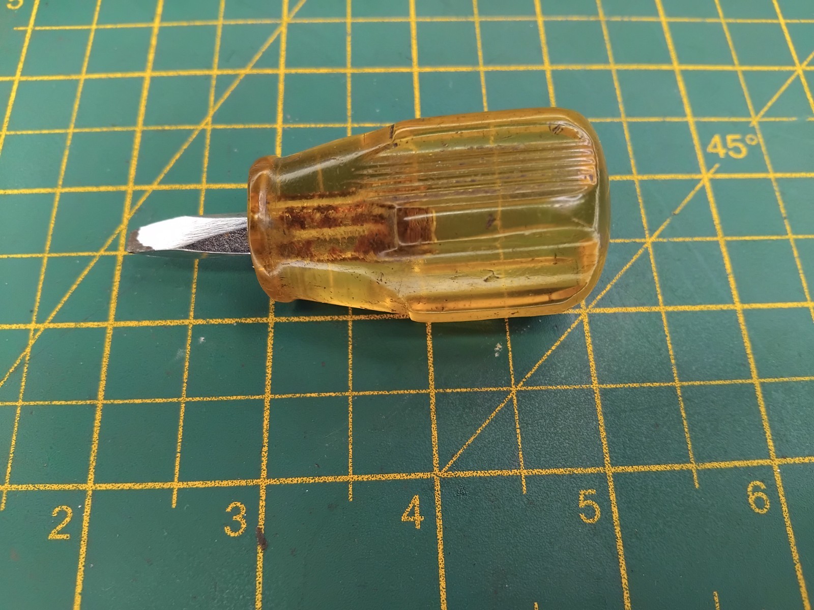 Vintage Abbott Birks Stubby Slotted Screwdriver 22mm x 4mm LT23506-SP