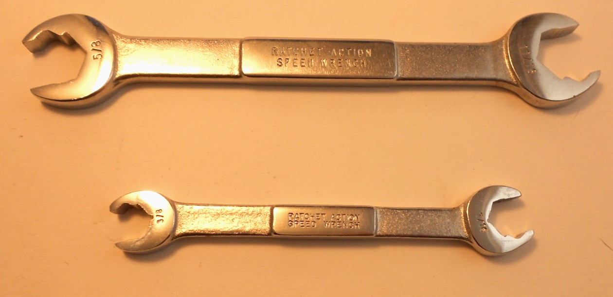 VTG Stevens Walden SW 1003 1001 Ratchet Action Speed Wrenches Open End B4