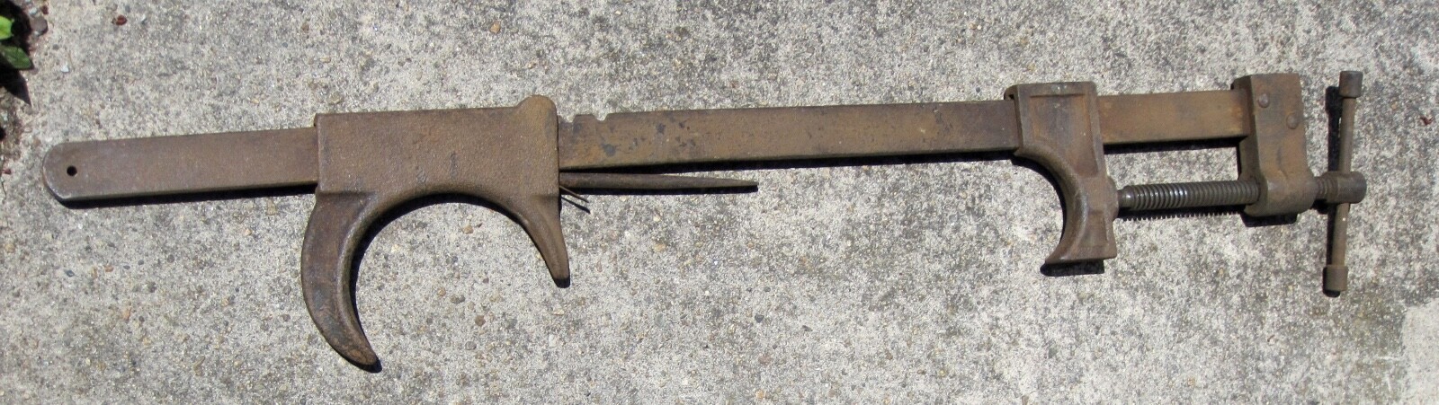 Unusual Vintage Bar Clamp For Round Column or Pipe?