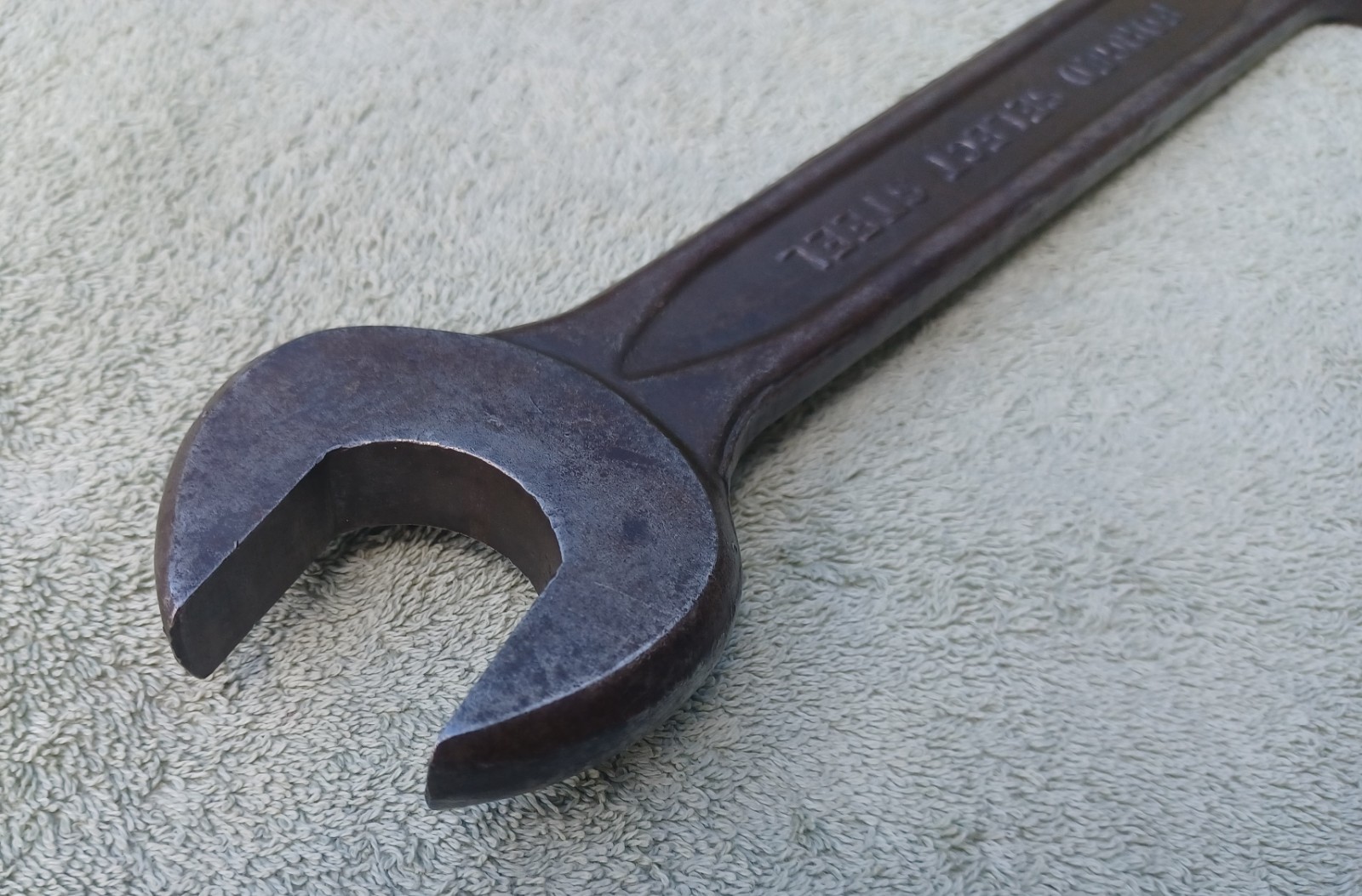 Vintage Forged Select Steel 1-1/4″ x 1-1/2″ Open End Wrench USA