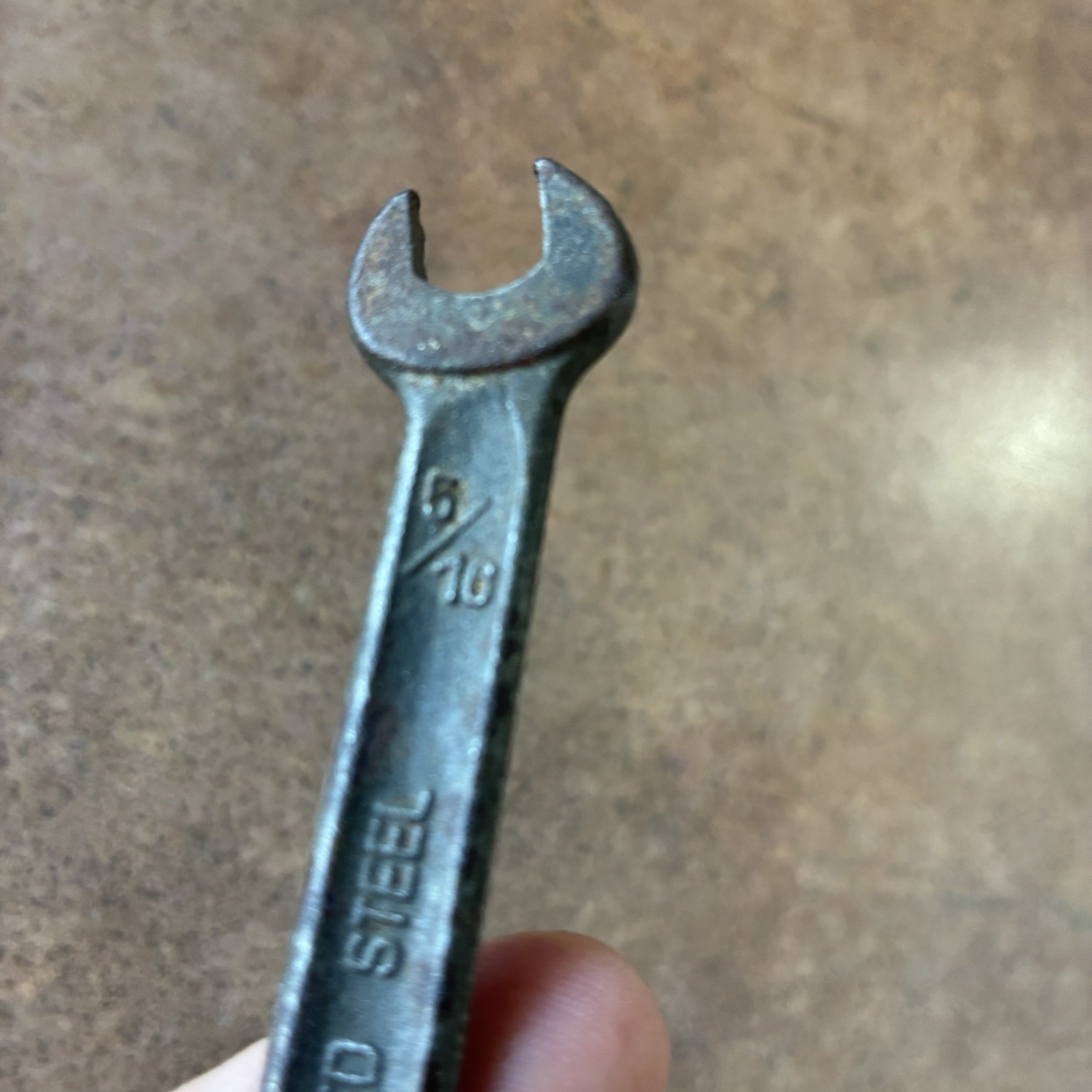 Vintage Drop Forged Steel 11/32 And 5/16 Wrench Made In Germany