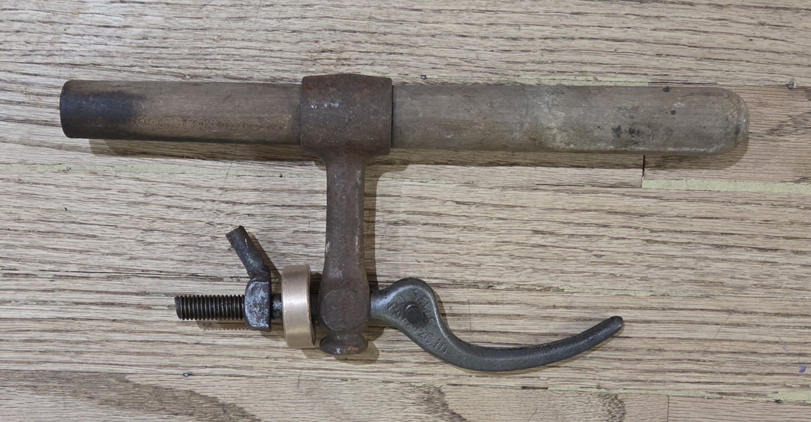 Vintage Disston USA No. 126 J Sells Crosscut Saw Handle 1910 Pat Logging Tool