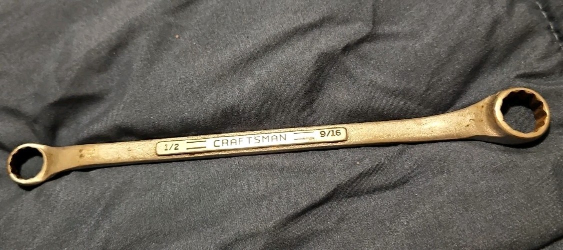 Vintage Craftsman 1/2″ x 9/16″ 12-Point Box End Wrench Forged in USA