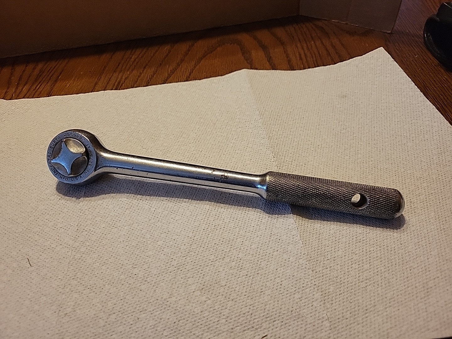 Vintage Indestro Super Tools No. 3275 – 1/2″ Drive Ratchet Wrench USA