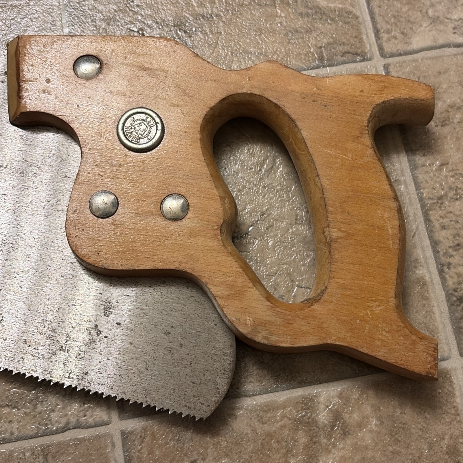 VINTAGE Disston USA D-8 22” BLADE 10-point Handsaw Chrome