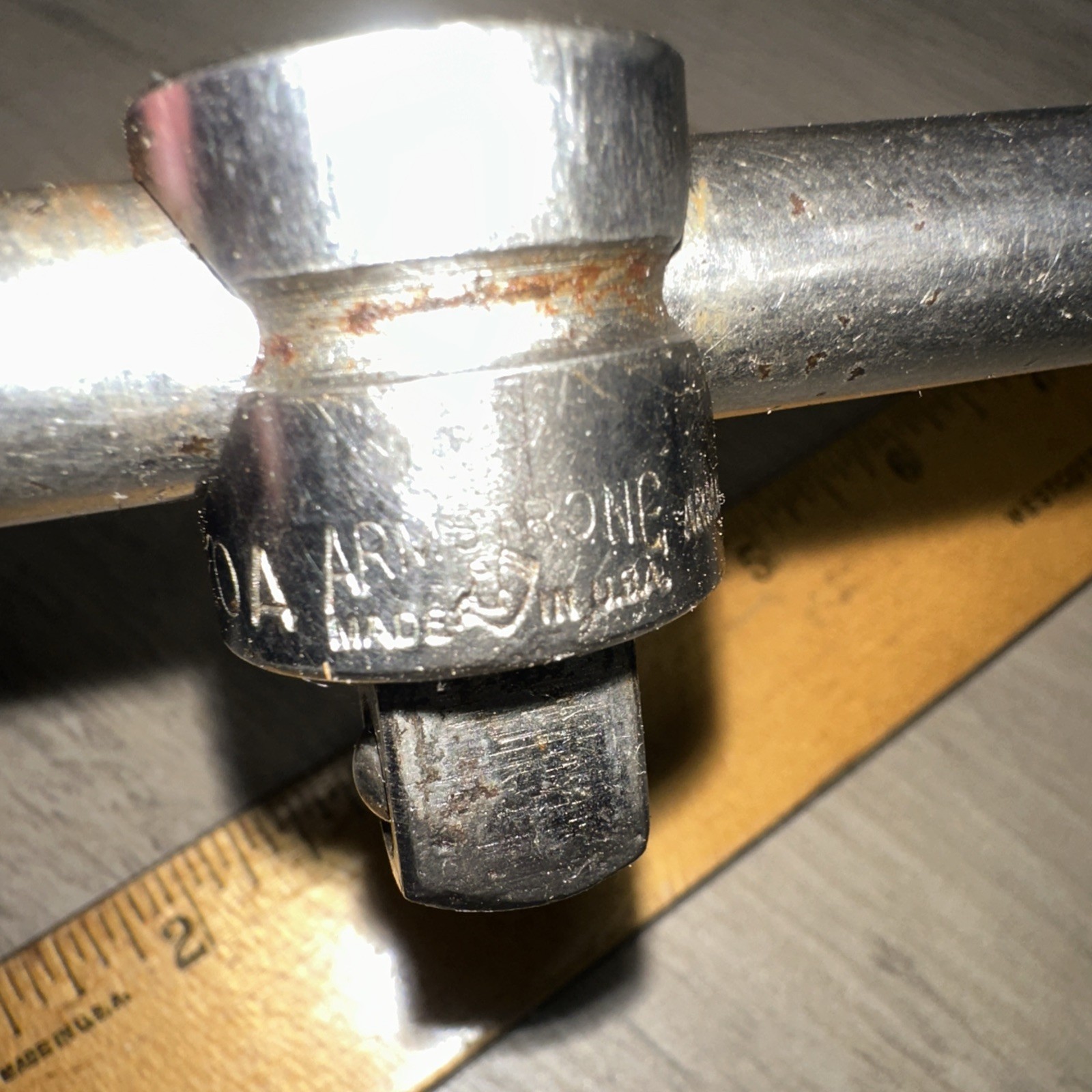 Vintage Armstrong Armaloy 1/2″ Drive S-20A Sliding-T Breaker Bar – 11″ Long